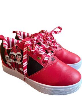 NEW Heelys Elf On The Shelf Pro 20 HE02063600K Kids 3 Red Wheel Skate Shoes